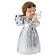Angel favor with joined hands silver dress 7.5 cm by Bagutta s2