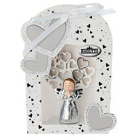 Recuerdo angelito y árbol de la vida corazones 10 cm Bagutta