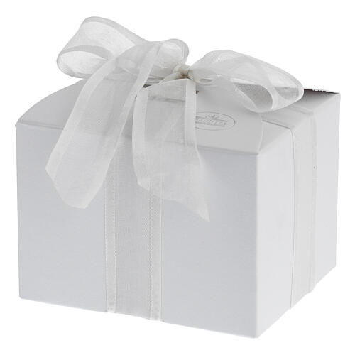 Recuerdo angelito blanco corazón plateado 10 cm Bagutta 5