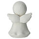 Recuerdo angelito blanco corazón plateado 10 cm Bagutta s4