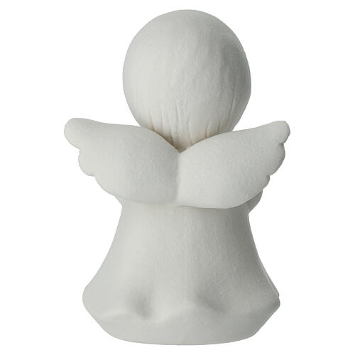 Bomboniera angioletto bianco cuore oro 10 cm Bagutta 4