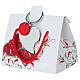 Portachiavi cuore similpelle rosso Bagutta s3
