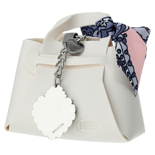 Black Enameled Votive Heart Keychain, Bagutta 3