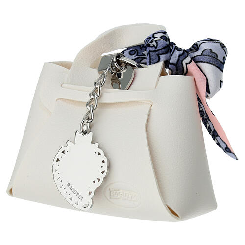 Schlüsselanhänger mit emaillierter Votivherz  Bagutta 3