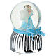 Carillon palla di neve con angioletto azzurro stella 13 cm Bagutta s3