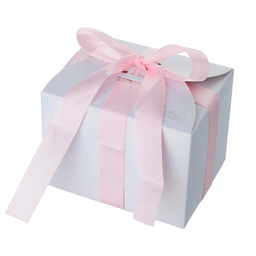 Pozytywka kula z różowym aniołkiem i gwiazdką, 13 cm,  Bagutta 6