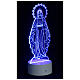 Lámpara led multicolor Virgen Milagrosa 25 cm s4