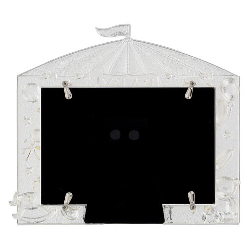 Pink circus tent photo frame with toys, 6x8 in, by Bagutta 3