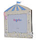 Blue circus tent photo frame with toys by Bagutta, 6x8 in s2