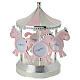 Carillon cavalli con portafoto rosa 20 cm Bagutta s3
