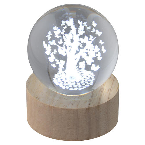Globe arbre de vie avec papillons 6 cm de diamètre Bagutta 2