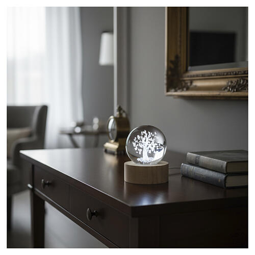 Globe Tree of Life with Butterflies 6cm Diameter, Bagutta 3