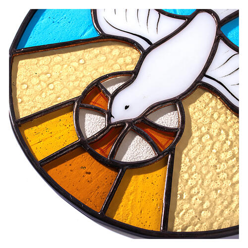 Colombe du Saint-Esprit en verre coloré 3