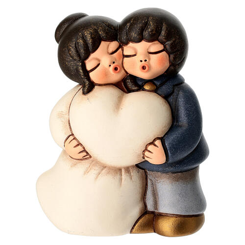 Para młoda w objęciach – mała, figurka THUN, ceramika ręcznie malowana 1