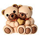 Pair of THUN Teddy bears with golden heart s1