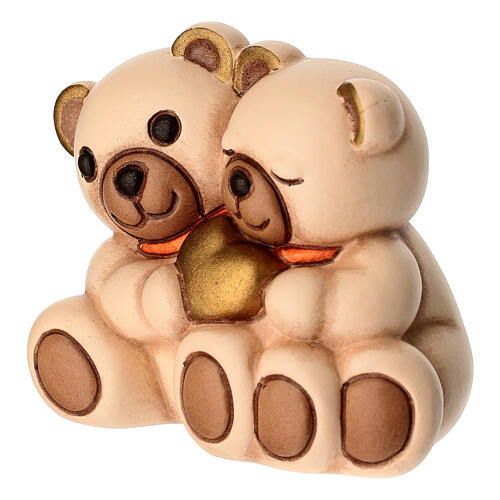 Pareja Teddy THUN con corazón dorado 3