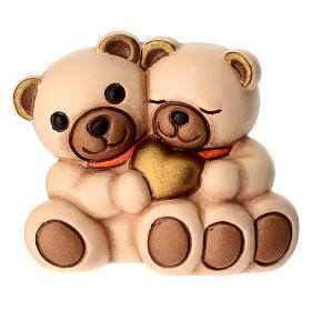 Casal Teddy THUN com coração dourado