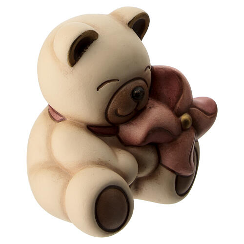 THUN ceramic Teddy with pink pinwheel 4