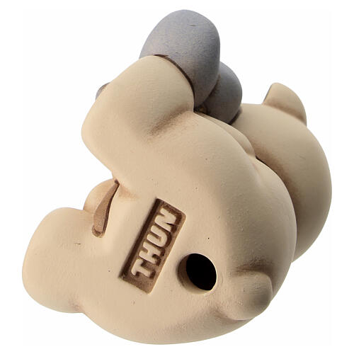 THUN Ceramic Teddy with Blue Pinwheel 6