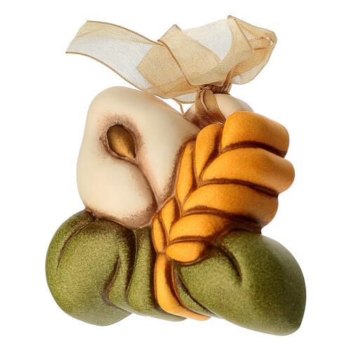 THUN Mini Ceramic Plaque with Lily and Wheat Ear 2