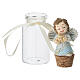 Flacon souvenir en verre avec bouchon ange 10 cm s3