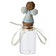 Flacon souvenir en verre avec bouchon ange 10 cm s6