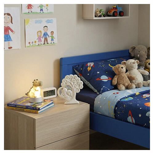 Recuerdo árbol vida resina Sagrada Familia 10x10 cm 2