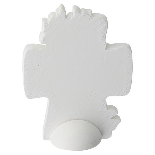 Holy Family favor cross in resin, 10x10 cm 5