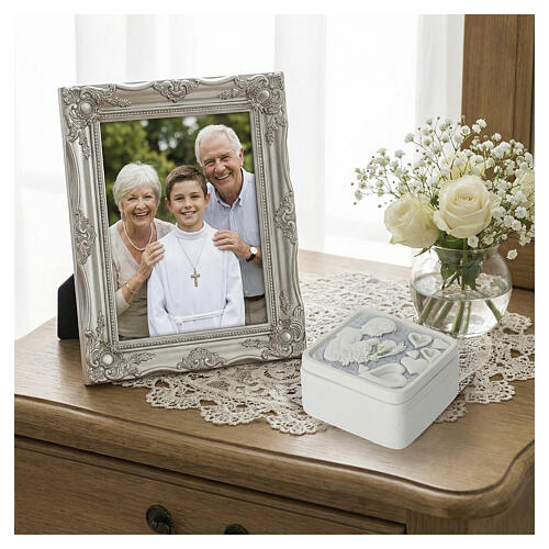 Souvenir Première Communion boîte à bijoux pour garçon en résine 2