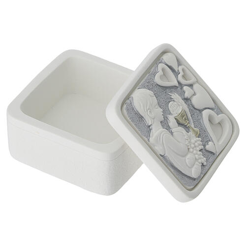 Souvenir Première Communion boîte à bijoux pour garçon en résine 3