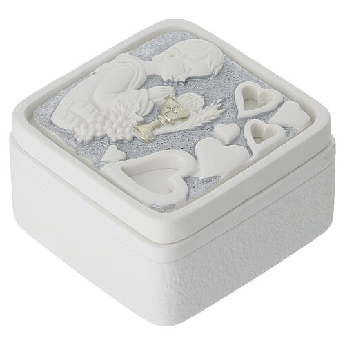 First Communion jewelry box favor for girls in resin 4