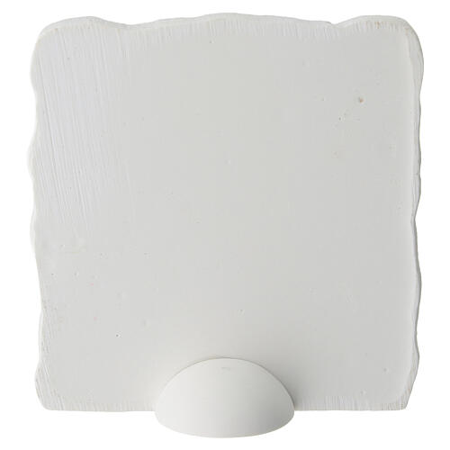 Quadretto in resina Angelo custode 10x10 cm bomboniera 5