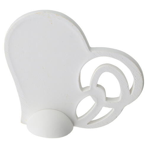 Bomboniera a cuore Sacra Famiglia colori 10cm 5