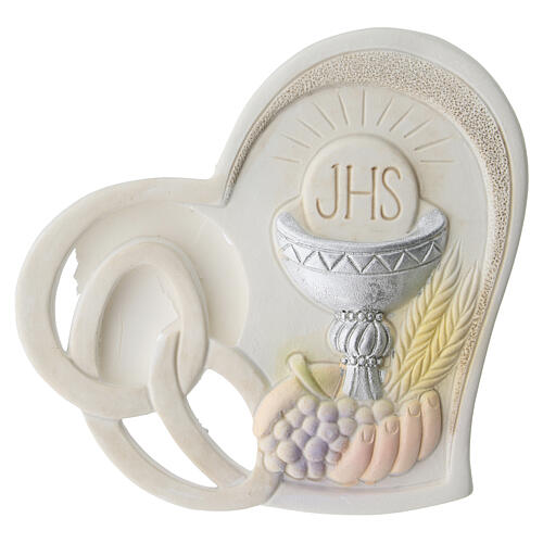 Remerciement Première Communion cœur 10 cm multicolore 1