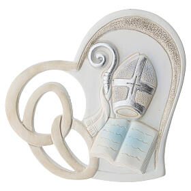 Remerciement pour Confirmation cœur coloré 10 cm