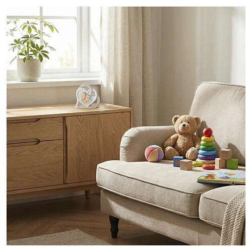 Souvenir Mariage Sainte Famille cœur 10 cm 2