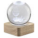 Sphère en cristal Première Communion LED à piles 6 cm s1