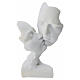 Sculpture moderne couple visages s'embrassant 20x12x5 cm s1