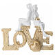 Souvenir couple avec inscription « love » 17x16 cm s1