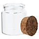 Neutral glass favour jar with cork lid, 1.6x2 in s4