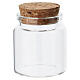 Clear glass favor jar with lid, 4x5 cm s1