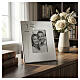 Silver Wedding table photo frame, 6x5.5 in s2