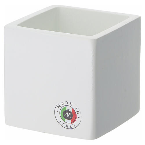Souvenir anniversaire Noces d'argent cube fabriqué en Italie 6x6 cm 3