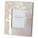 Tabletop photo frame Tree of life 16x13.5 cm white and gold s1