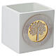 White Box favor with Tree of Life, 6x6 cm made in Italy s2