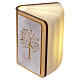 Bomboniera Albero della Vita libro LED ricaricabile USB 10x8 cm  s6