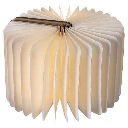 Lembrança de Crisma livro Árvore da Vida LED recarregável USB 10x8 cm 3