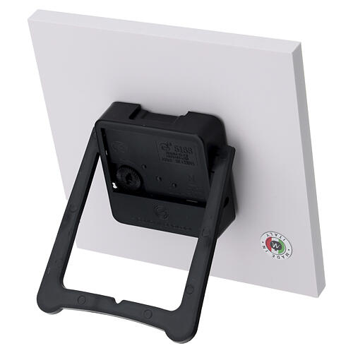 Lembrança de Primeira Comunhão relógio com menina 14x14 cm a pilhas 4