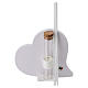 Remerciement Première Communion diffuseur de parfum en forme de cœur 14x15x5 cm s4