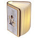 First Communion favour for boy, LED book, USB rechargeable, 4x3 in s5